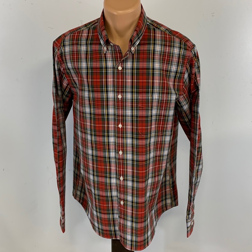 J. Crew Stretch long sleeve button down collar shirt.  L